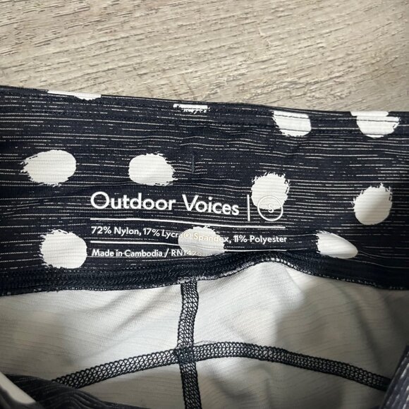 Outdoor Voices Athletic TechSweat Polka Dot Cropped Yoga Pants Women’s Size S - Picture 8 of 8